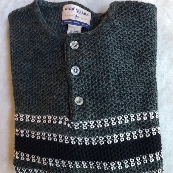 High Sierra Men’s Long Sleeve Cotton Blend Sweater Gray Size S - Picture 3 of 9